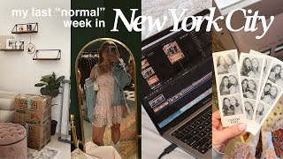 a week in my life in NYC preparing to move out of NYC [upl. by Ilenna43]