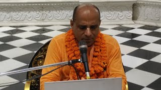 HH Bhakti Karunamayi Vanmali Swami  BG Chapter 18  ISKCON Vrindaranyam [upl. by Nwahsiek]