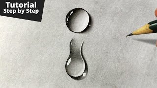 How to Draw Realistic Water Drops for Beginners [upl. by Olocin]