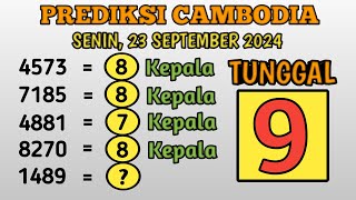 PREDIKSI CAMBODIA JITU 23 SEPTEMBER 2024  BOCORAN TOGEL CAMBODIA HARI INI  RUMUS CAMBODIA JITU [upl. by Grizel]