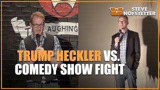 Trump Heckler 17 vs Comedy Show Fight 16 [upl. by Relyt]