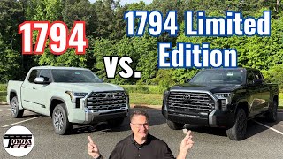 2024 Tundra 1794 vs 1794 LIMITED EDITION Who Wins this Battle [upl. by Steffane]