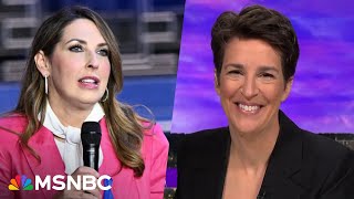 Maddow on NBC News cutting ties with Ronna McDaniel Grateful leadership did bold strong thing [upl. by Kerred]