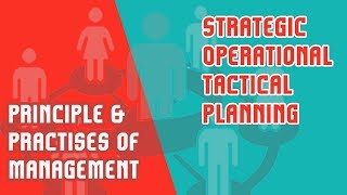 Strategic Planning  Operational Planning  Tactical Planning  PPM  Module 3  Part 2 [upl. by Brianne596]