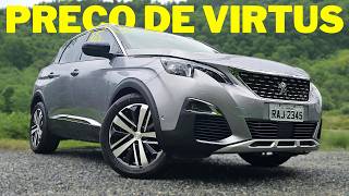 Peugeot 3008 Griffe Pack suv médio completo com preço de VIRTUS EXCLUSIVE vale a pena [upl. by Mudenihc]