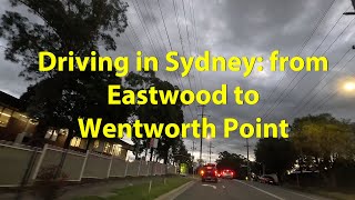 Driving in Sydney from Eastwood to Wentworth Point [upl. by Nannerb]