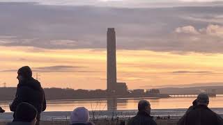 Demolition of Longannet Power Station Chimney  9th December 2021 [upl. by Eemaj170]