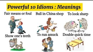 Super common Idioms with Meanings and examples  idioms [upl. by Jariah]