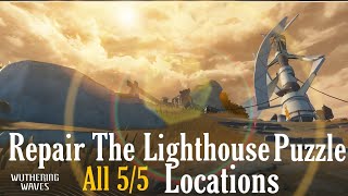 Repair The Lighthouse Quest  All 55 Locations  Side Quest  Wuthering Waves [upl. by Helfant107]