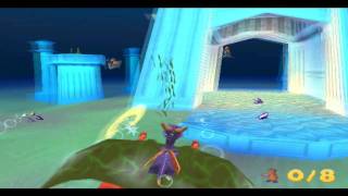 Spyro 3 Year of the Dragon  Skill Points  Destroy All Seaweed [upl. by Rahas932]