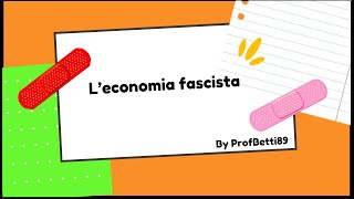 LEconomia e il corporativismo fascista  Prof Betti [upl. by Naryt]