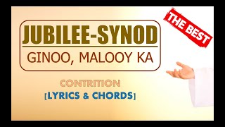 GINOO  MALOOY KA  JUBILEE  SYNOD  LYRICS amp CHORDS  HILIGAYNON SONG  CATHOLIC SONG  CONTRITION [upl. by Suivatram]