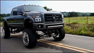 Straight piped 67 Powerstroke on 24x16s [upl. by Imaon]