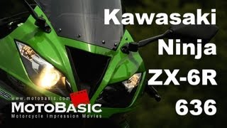 Ninja ZX6R 636 Kawasaki2013 バイク試乗インプレ・レビュー Kawasaki Ninja ZX6R 6362013 Review [upl. by Meekar]