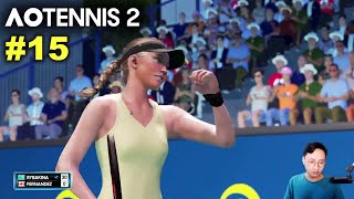 Rybakina vs Fernandez  AO TENNIS 2 Simulation Gameplay 15 wCommentary [upl. by Ross]