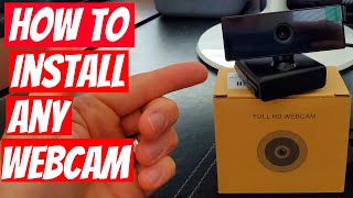 HOW TO INSTALL ANY WEBCAM  QUICK amp EASY [upl. by Aral569]