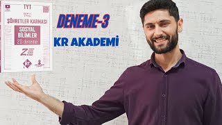 Deneme3  Şöhretler Karması 20li Deneme  Tarih Sorularının Çözümleri Krakademi [upl. by Lindsy]