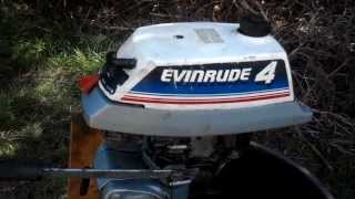 1980 E4WCSS Evinrude 4HP after 2nd service [upl. by Sybila]