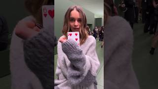 Emilia Clarke Does A Card Trick With A Magician emiliaclarke [upl. by Aay]