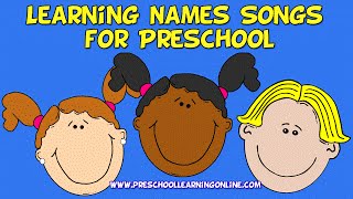 Learning Names Song for Preschoolers  Hello My Name is Song  Preschool Hello  Kindergarten [upl. by Atiekram]