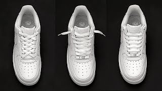 How To Lace Air Force 1s STANDARD Way [upl. by Eboj]