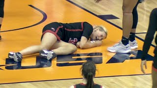 🤕 EJECTION Swinging Elbow To Face Knocks Defender Flat On Her Back ESCORTED OUT Of Arena [upl. by Ahseiat657]