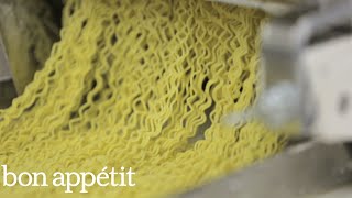 How Ramen Noodles Are Made Inside a Ramen Factory  Bon Appétit [upl. by Blim850]