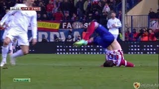 Cristiano Ronaldo Horrific Foul vs Atletico Madrid Copa Del Rey [upl. by Hyacinthia]