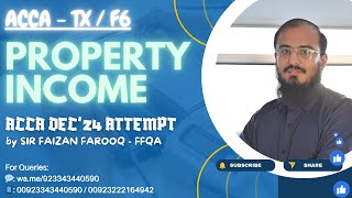 PROPERTY INCOME Complete  ACCA Taxation TXUK  December 24 Attempt sirfaizanfarooq [upl. by Ahsyat]