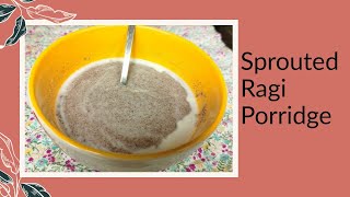 Sprouted Ragi Powder  Baby food Recipe  Part  2 [upl. by Kcirtap]