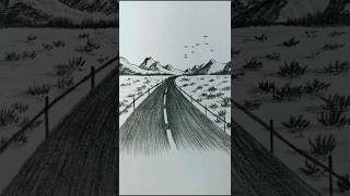 How to draw a roadways landscape  EASY FOR BEGINNERS  Rishuartsofficial [upl. by Seldon]