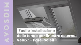 Installazione di una tenda parasole esterna compatibile con Velux® [upl. by Diva]