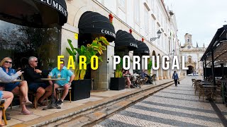 Faro 🇵🇹 Portugal  April Walk 2024 4K 60 FPS [upl. by Buseck859]