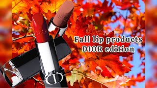 Fall lip products Dior Edition [upl. by Htebilil]