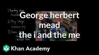 George Herbert Mead The I and the Me  Individuals and Society  MCAT  Khan Academy [upl. by Locklin594]