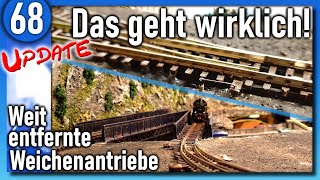 Weichenantrieb Unterflur TUTORIAL 🚂 Modelleisenbahn  Modellbau 🚂 Steampunk 68 🚂 1160 Spur N [upl. by Dearden]