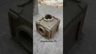 Beautiful mitti ka chulha beautiful Village life rural life wood stove mud stove new design chulha [upl. by Udall]