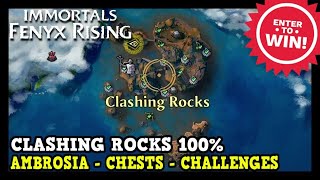 Clashing Rocks All Collectibles in Immortals Fenyx Rising Ambrosia Chests Challenges [upl. by Lash]