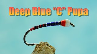 How to Tie a Blended Chironomid PupaThe Deep Blue Sea quotCquot Pupa [upl. by Aleda]