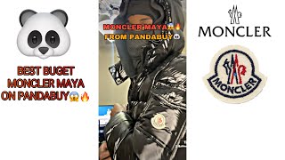 BEST CHEAPEST MONCLER MAYA ON PANDABUY NFT TAG SCAN  TRY ON BODY REVIEW WINTER PANDABUY HAUL [upl. by Herve]