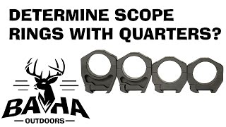 Scope Ring Heights Use pocket change to determine what scope rings to buy [upl. by Cheria]