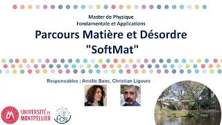 Présentation du parcours Matière et Désordre  SoftMat Physique [upl. by Enotna]