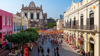 Macau🇲🇴 A Journey Through the City with the Asias Highest GDP 4K UHD [upl. by Nihahs638]