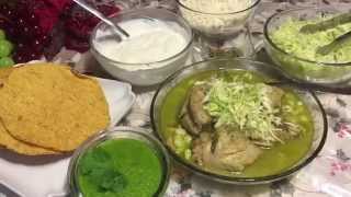 POZOLE VERDE RECETA DELICIOSA [upl. by Herzog650]