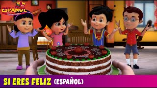 IF YOU ARE HAPPY  si eres feliz   Spanish Song  Vir Rhymes  Spanish Poems For Kids [upl. by Prowel]