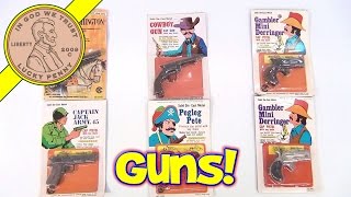 Cap Guns Collection  Army 45 Dueling Pistol Flintlock Cowboy 6Shooter Revolver Derringer [upl. by Ablem]