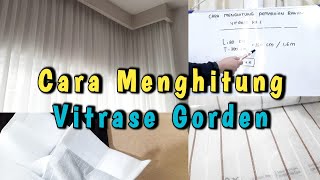 Tutorial Hitung Bahan Gorden Hordeng Vitrage Model Kembang 1 how to calculate curtain material [upl. by Ji]