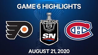 NHL Highlights  1st Round Game 6 Flyers vs Canadiens  Aug 21 2020 [upl. by Micheline]