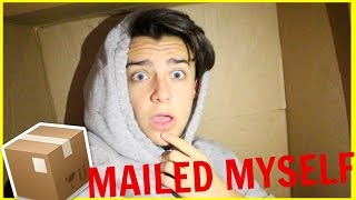 I MAILED MYSELF in a BOX and IT WORKED  Human mail challenge [upl. by Ophelia820]