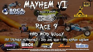 MAYHEM VI Race 9  AMain  4WD MOD Buggy  June 9 2024 [upl. by Stallworth]